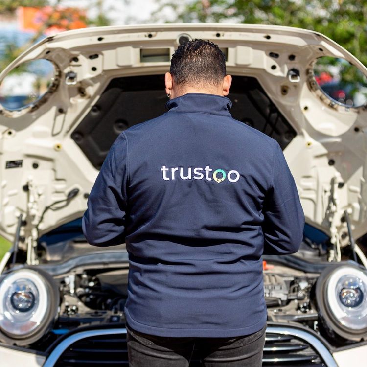Trustoo Specialist checking engine compartment